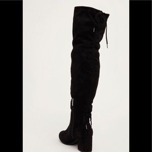 Over the knee stretch boots.